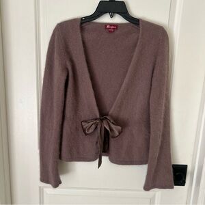Monsoon Mauve Cardigan with Bow